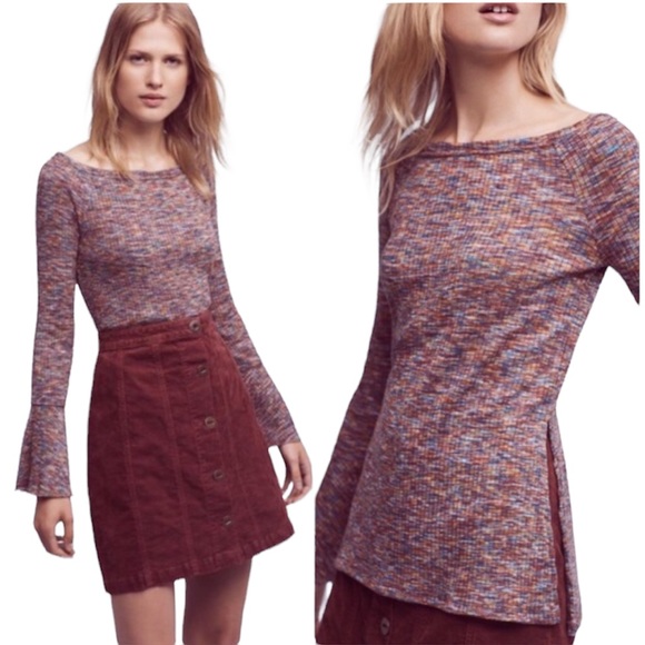 Anthropologie Akemi + Kin Zaka Off Shoulder Top S - Picture 1 of 7